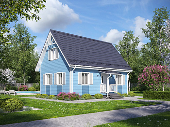 каркасный дом 6х9 Венген 3